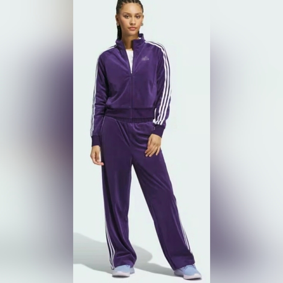 adidas Pants - NWT Adidas Y2K Velour Glam Tracksuit Size Large